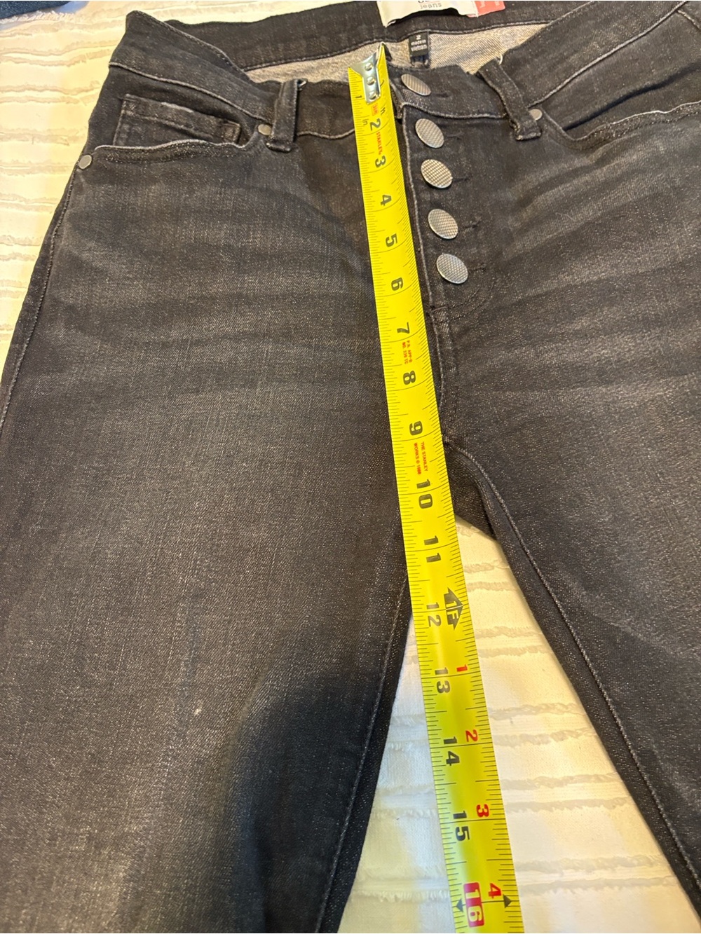 CAbi Black Button-Fly Straight Leg Jeans - Picture 5 of 10